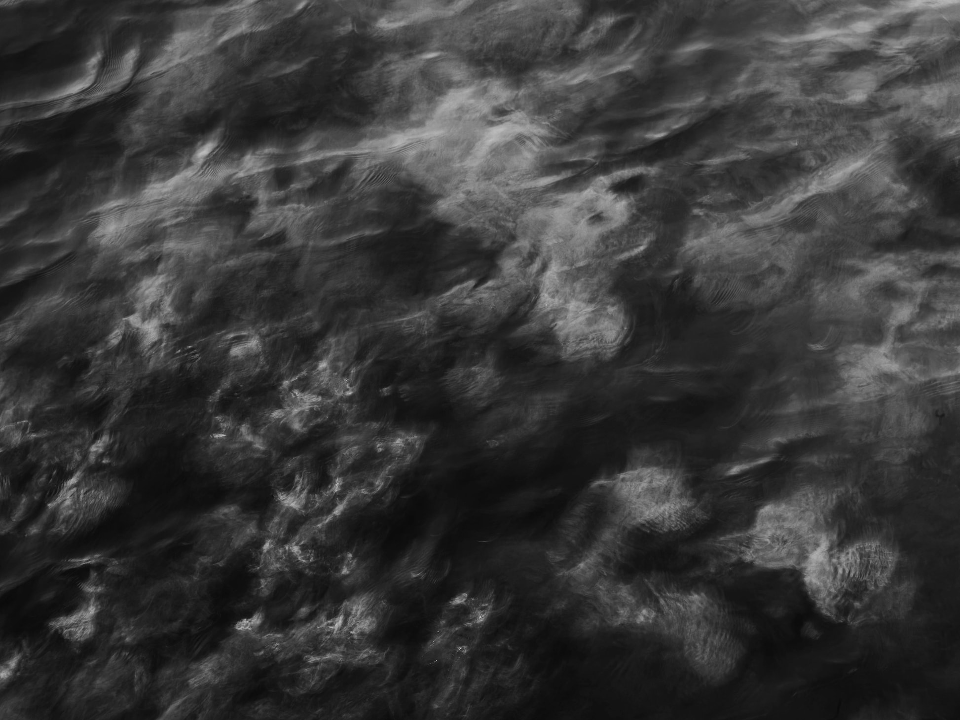 Water surface at night
